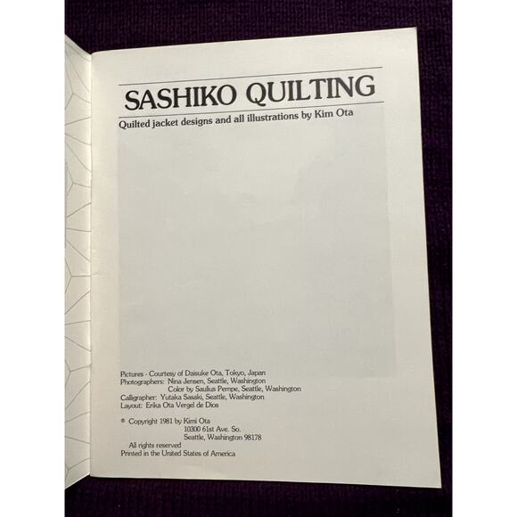 Sashiko quilting book by Kimi Ota - Picture 2 of 6